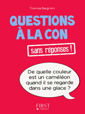 cover image of Petit livre de--Questions à la con sans réponses !